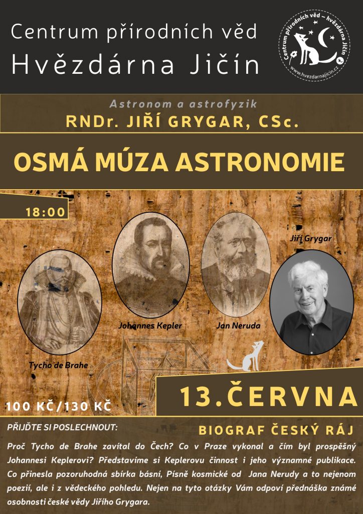 Jiří Grygar: Osmá múza astronomie- ZRUŠENO